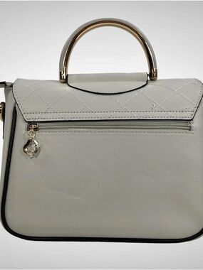 Bella Russo Purse Womens Handbag Light Gray!